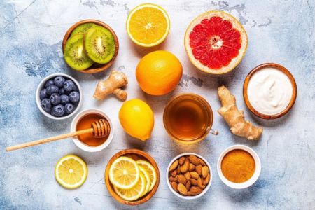 natual immune boosting agents, lemons, grapefruit, kiwi