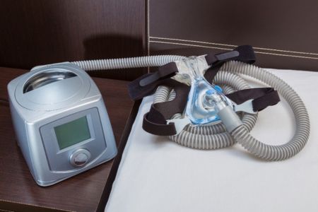 a picture of a CPAP machine on a table