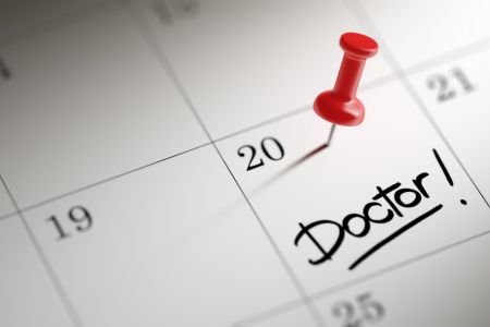 picture of a calendar with "doctor" written on a day